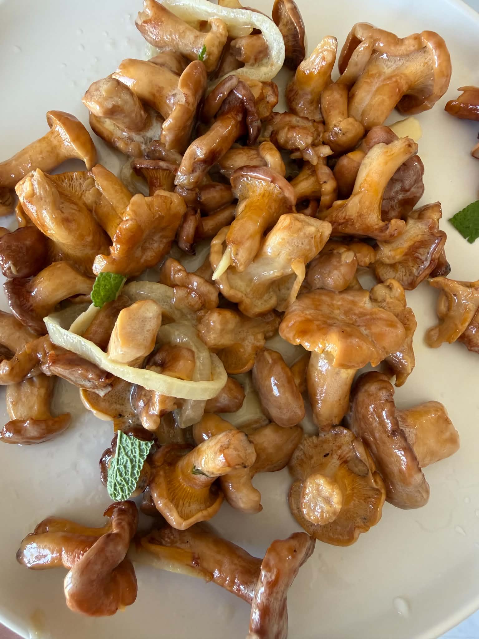 Seasonal chanterelle dish connected to Kakheti food traditions