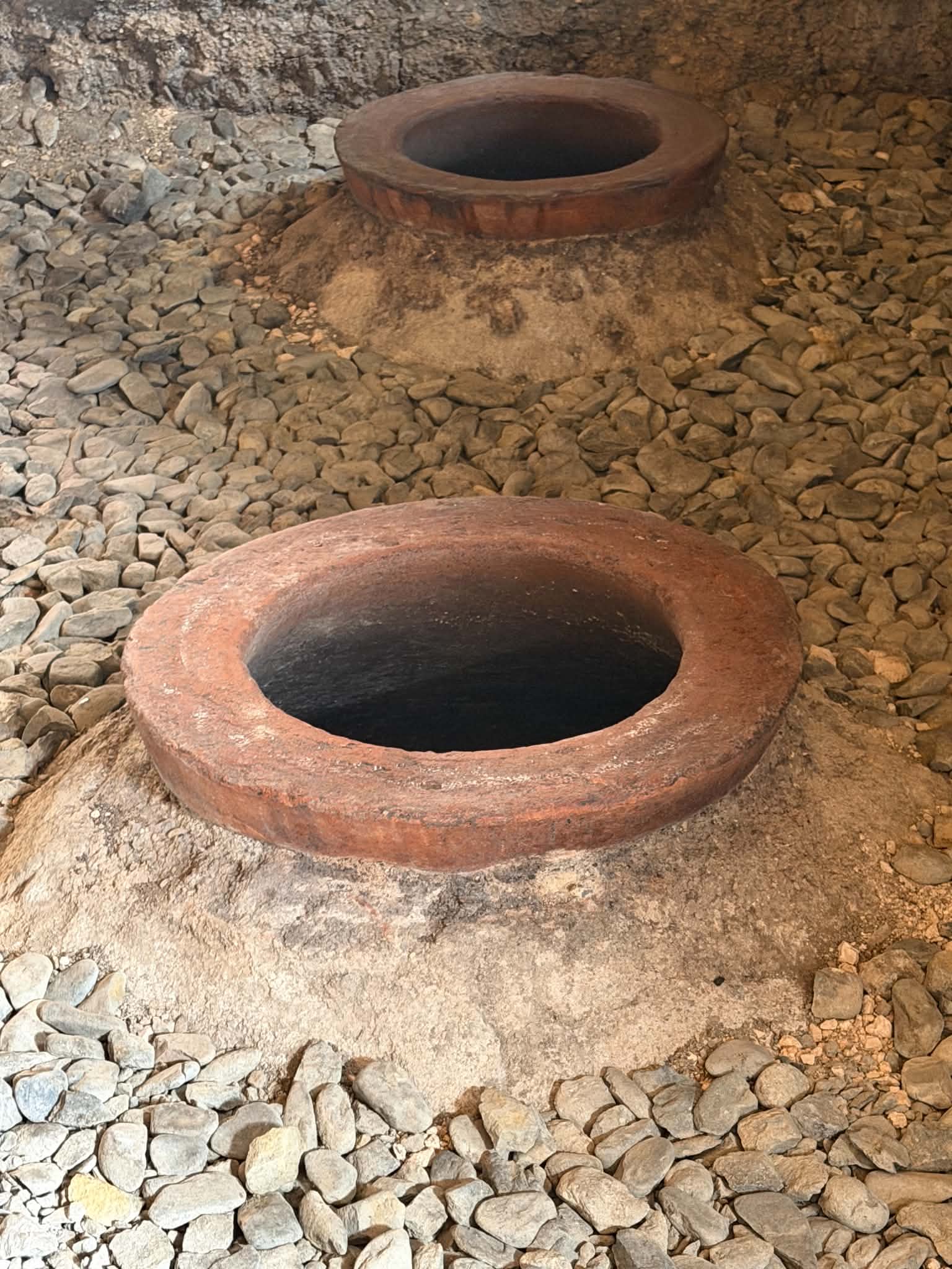 Traditional qvevri cellar at ROKA NATURALS